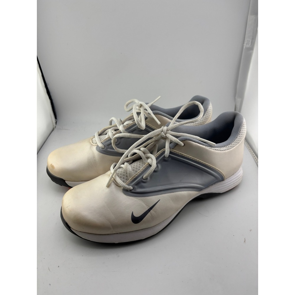 Nike Lunar Empress Womens Golf Shoes White Wolf Grey 612671-100 Size 7.5
